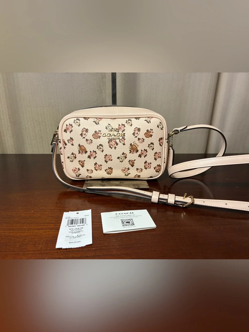 Coach Mini Jamie Floral Crossbody Bag NWT
